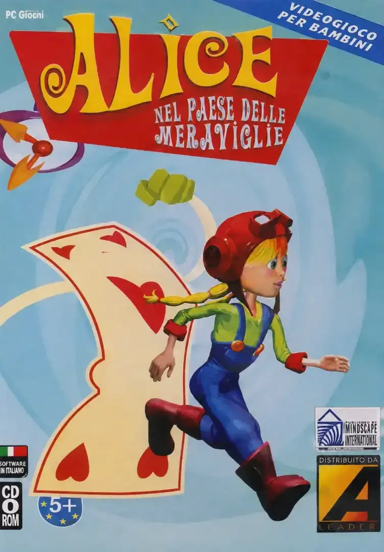 Copertina PC di Alice nel Paese delle Meraviglie, pubblicata da Mindscape International