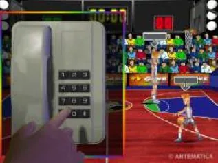Schermata del gioco televisivo BasketMio