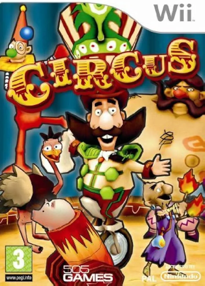 Copertina Wii del videogioco Circus, pubblicato da 505 Games