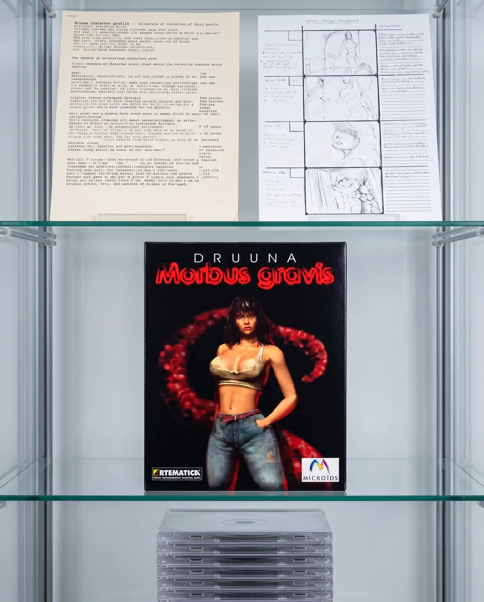 Druuna Morbus Gravis e storyboard originali di Artematica esposti al VIGAMUS di Roma