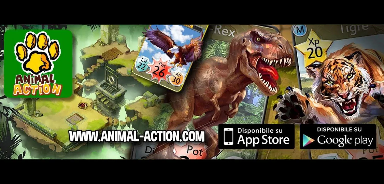 Personaggi, ambienti e schermate mobile di Animal Action