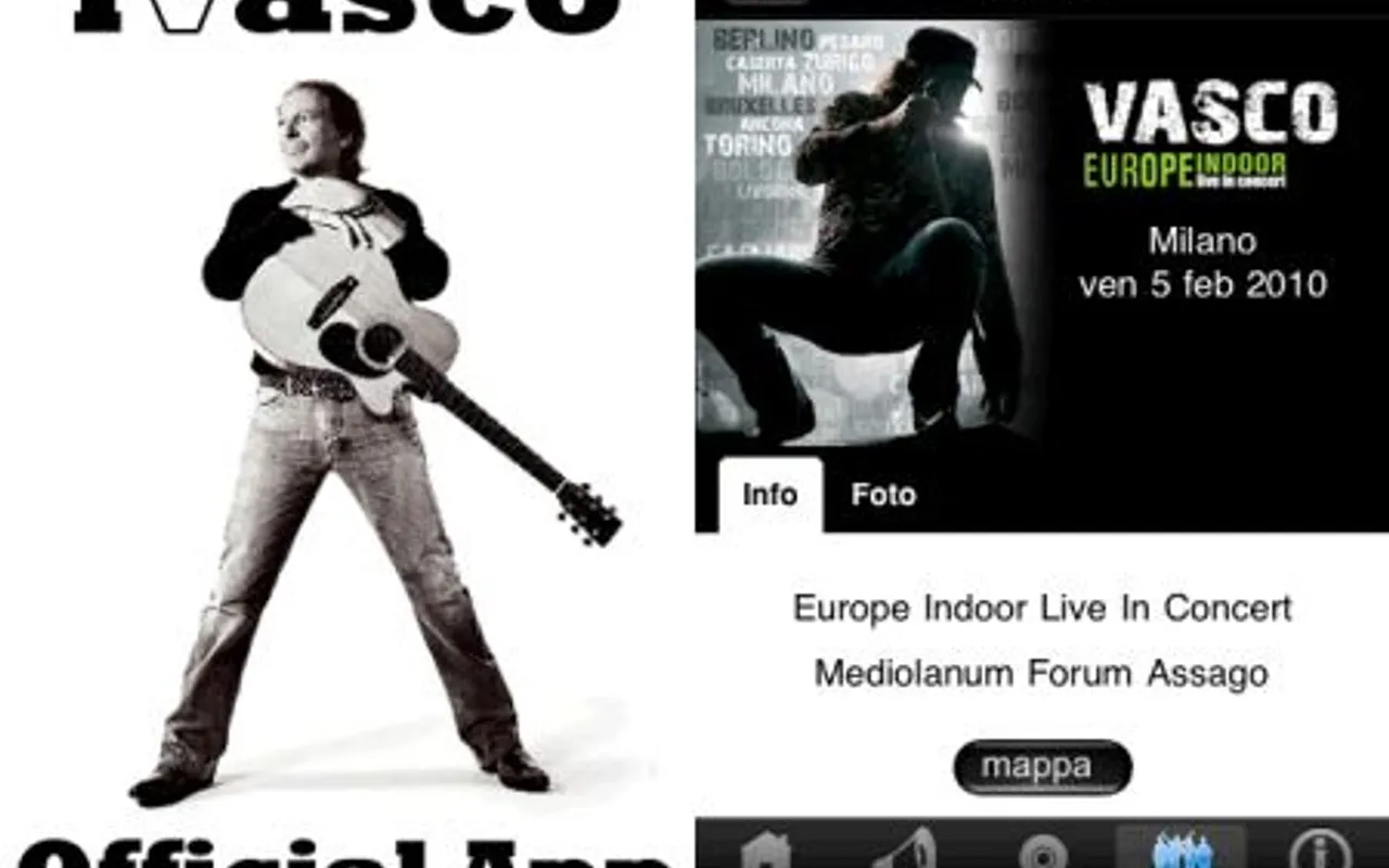 Schermate dell’app ufficiale iVasco